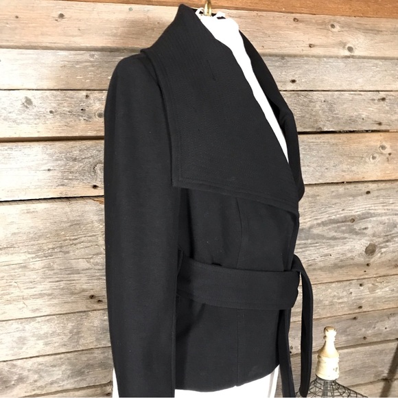 Willi Smith Black Blazer Jacket with wide Quilted Collar - Picture 6 of 15
